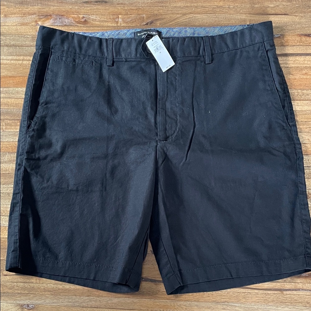 🩷Sale🩷 Men’s Black Linen Banana Republic Shorts - NWT - Sz 36